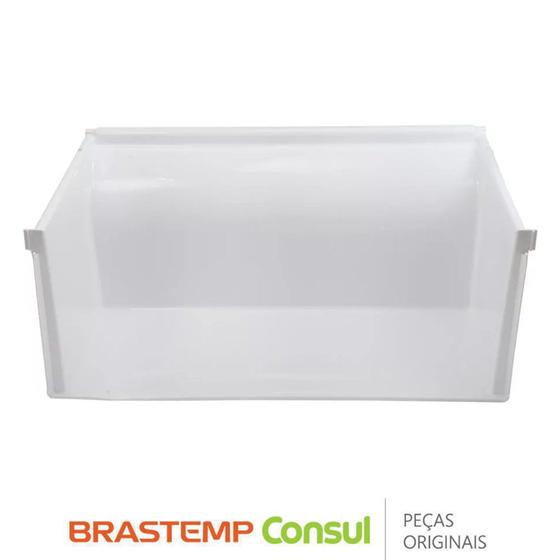 Imagem de Gaveta de Legumes W10391596 para Geladeira Brastemp / Consul BRK50, BRM47, BRM50, BRW50, CRD48 CRM45
