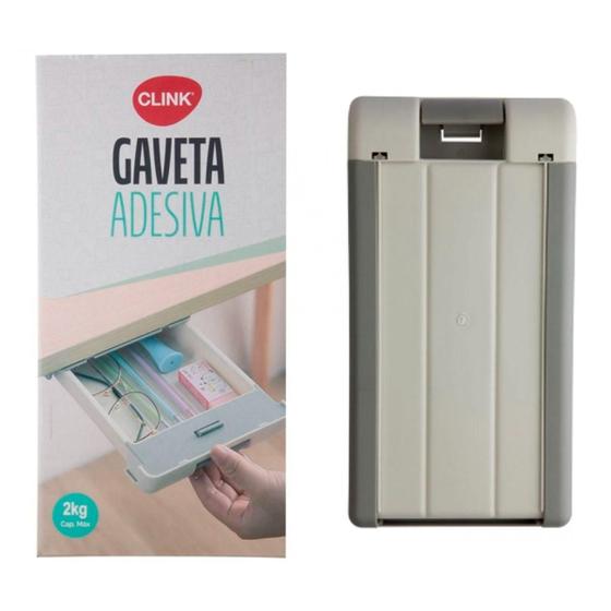 Imagem de Gaveta De Mesa Escritório Adesiva Lápis Caneta Prática