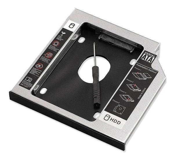Imagem de Gaveta De Notebook Para Hd 2.5 Case Caddy Sata 12,7
