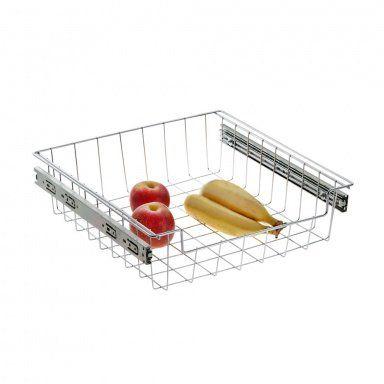 Gaveta Fruteira Deslizante Baixa Slim 370x100x380mm Cromado Aramados Schmitt Menor preço em Gaveta Fruteira Deslizante Baixa Slim 370x100x380mm Cromado Aramados Schmitt
