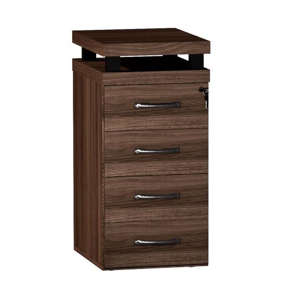 Imagem de Gaveteiro Alto Com 04 Gavetas PE40 Pandin Walnut