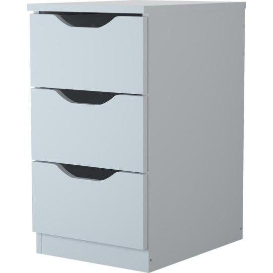 Imagem de Gaveteiro Com 3 Gavetas Multivisão Branco F002