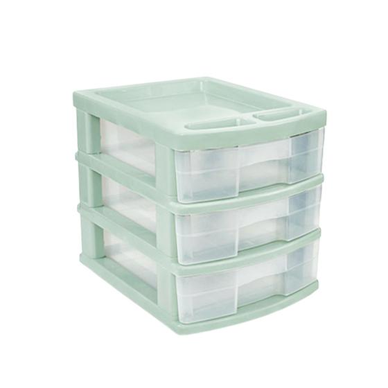 Imagem de Gaveteiro De Chão 3 Gavetas Organizador Multiuso Resistente Usual Utilidades