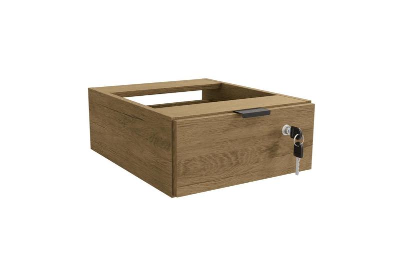 Imagem de Gaveteiro De Mesa Kappesberg 1 Gaveta Com Chave Li005 Freijó