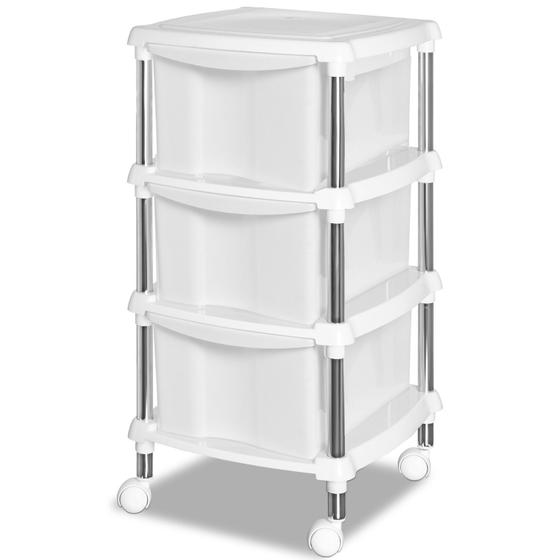 Gaveteiro organizador com 3 gavetas e rodízios - Niquelart é boa?