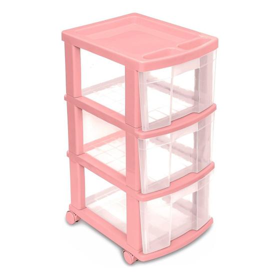 Gaveteiro Organizador Plastico 3 Gavetas Translúcido é boa?