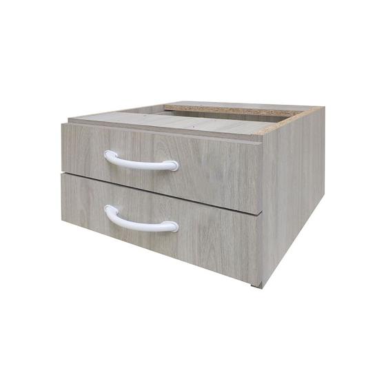 Imagem de Gaveteiro para Mesa com 2 Gavetas Sem Fechadura - SM Super Light - 23AX35,3LX35,5P