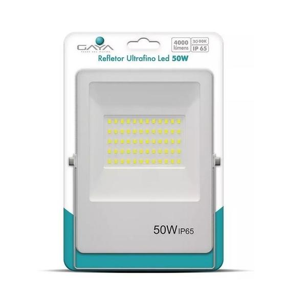 Imagem de Gaya Refletor Led 50w 3000k Ultrafino Branco 4000lm