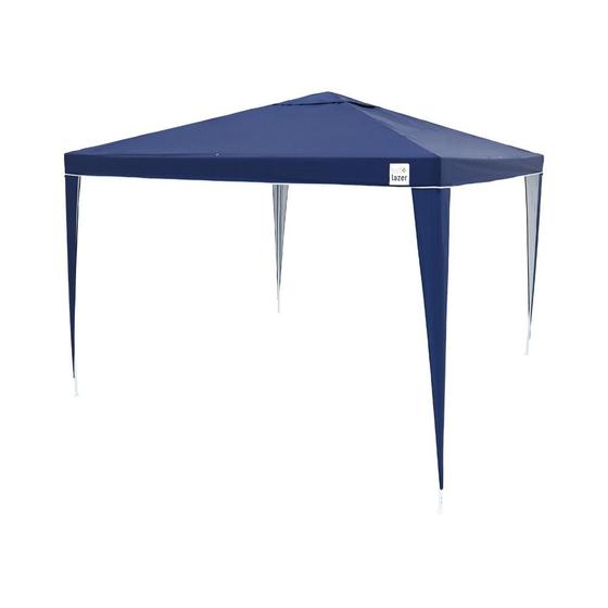 Imagem de Gazebo em poliéster extra ventilado 2,4 x 2,4 azul - 302402 - Belfix