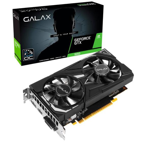 Imagem de GeForce GTX 1650 4GB GDDR6 128bits - EX - 1-Click OC Edition - Galax 65SQL8DS66E6