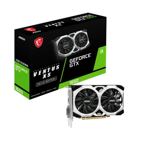 Imagem de GeForce GTX 1650 4GB GDDR6 128bits - MSI VENTUS D6 XS 4G OCV3 912-V812-003