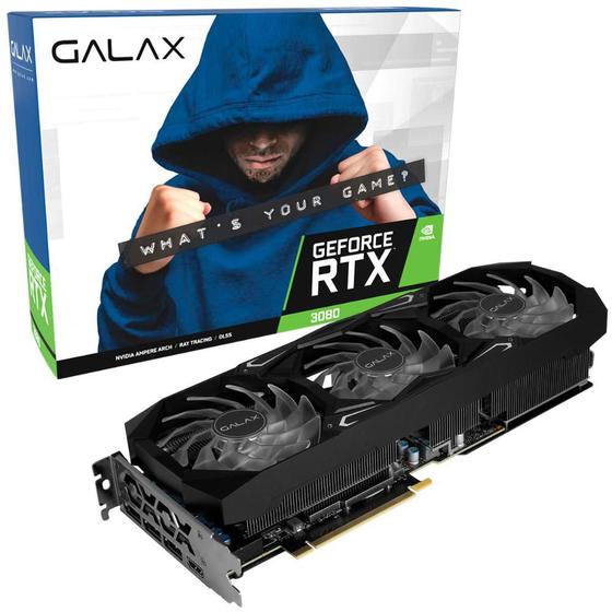 Placa de Vídeo Galax Rtx 3080 Sg 12gb Ddr6 38nom5md99ss