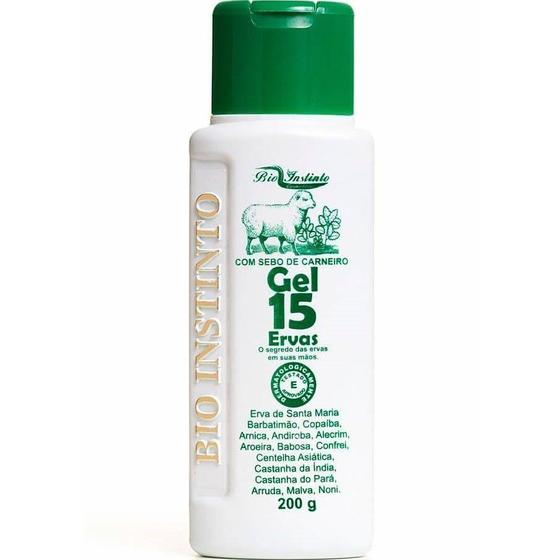 Imagem de Gel 15 Ervas Com Sebo de Carneiro Bio Instinto 200g