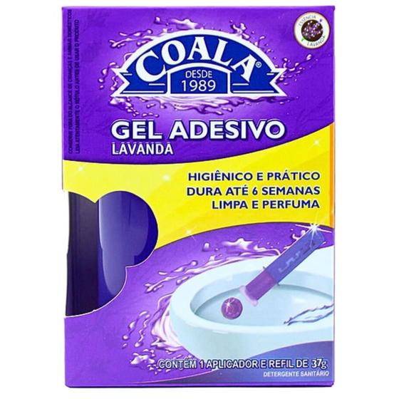 Imagem de Gel Adesivo Coala para Vaso Sanitário Limpa Bactericida Aromatizante Perfumador Higiênico Prático com Aplicador e Refil
