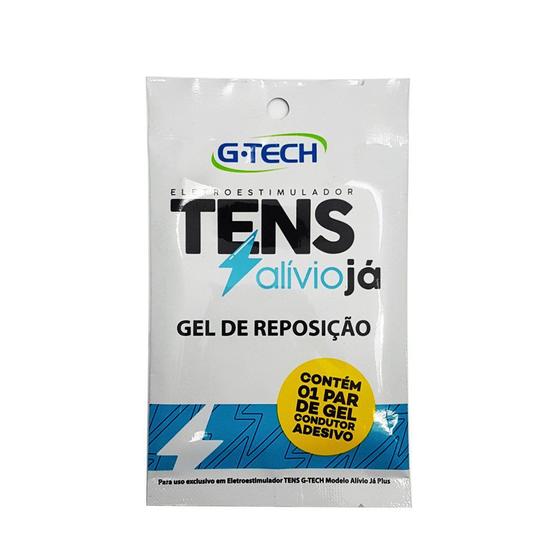 Gel adesivo de reposição para tens portátil alívio já - g-tech Imagem de Gel adesivo de reposição para tens portátil alívio já - g-tech