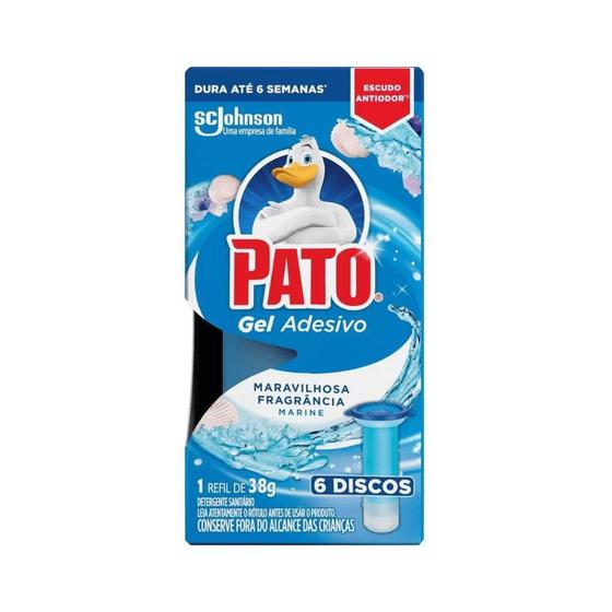 Imagem de Gel Adesivo Sanitário Marine Refil Pato 38g com 6 aplicações