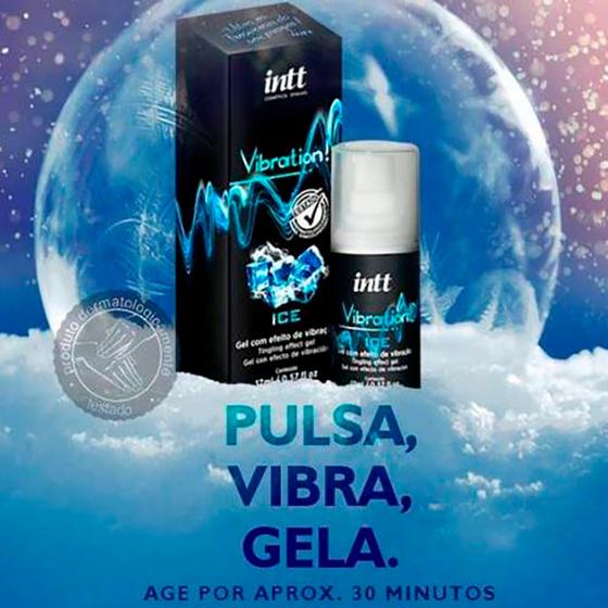 Imagem de Gel Beijável Vibration Power Extra Forte Ice Intt - 17ml