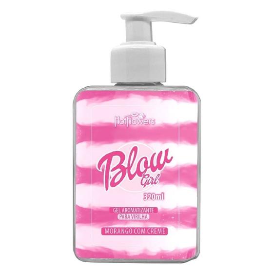 Imagem de Gel BLOW GIRL Creme Beijável Morango para Virilha 320ml