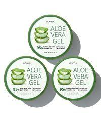 Imagem de Gel Calmante EUNYUL Aloe Vera 95% (300ml) - Kit com 3 Unidades - Pós-Queimadura Solar