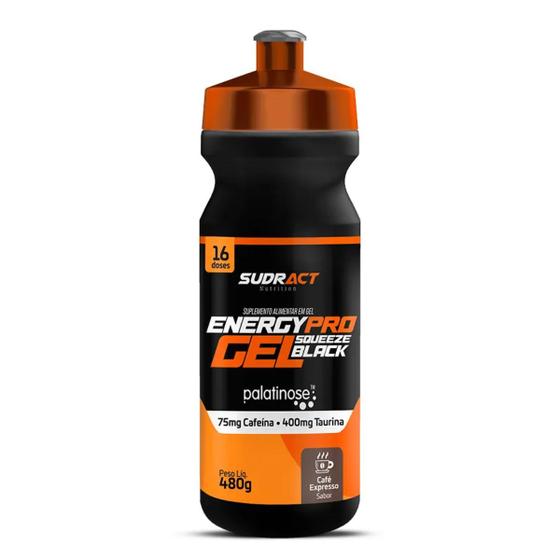 Imagem de Gel Carb Energy Pro Squeeze Black Com cafeína 480g Repositor