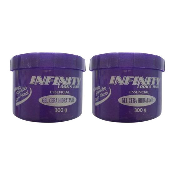 Imagem de Gel Cera Infinity Hidratante 300G - Kit Com 2Un