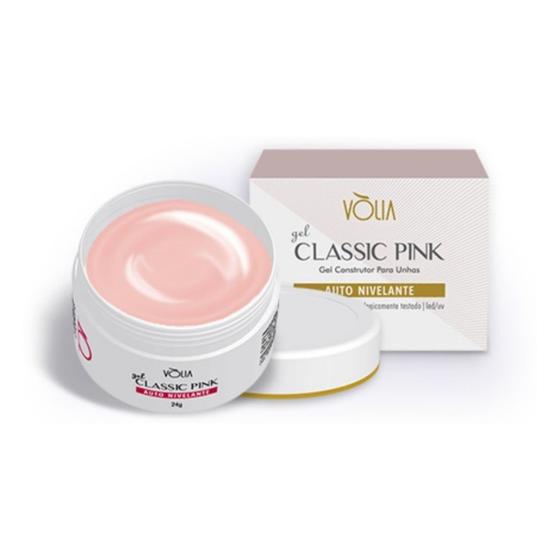 Imagem de Gel Classic Pink Volia 24g Gel Construtor unha em gel 