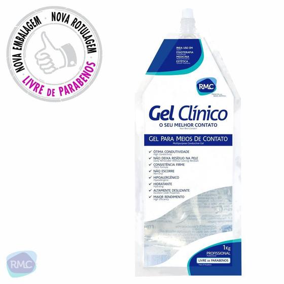 Gel Clínico Contato Condutor Ultrassom Tens Fes Bag 1Kg Menor preço em Gel Clínico Contato Condutor Ultrassom Tens Fes Bag 1Kg