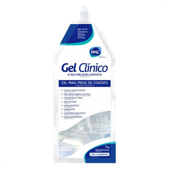 Imagem de Gel Clínico Contato Ultrassom Incolor Frasco 1kg - Rmc