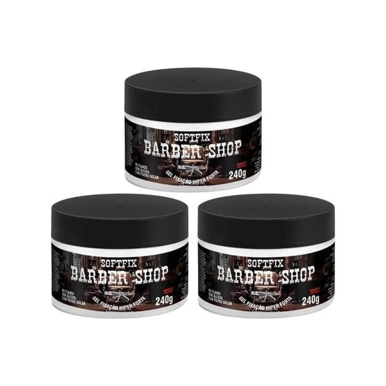 Imagem de Gel Cola Fixador Softfix Whey Protein Sem Alcool 240G - 3Un