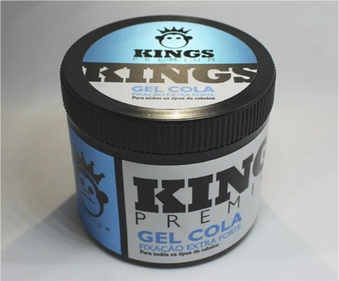 Gel Cola Kings Premium Fixação Extra Forte Todos os cabelos Modelador
