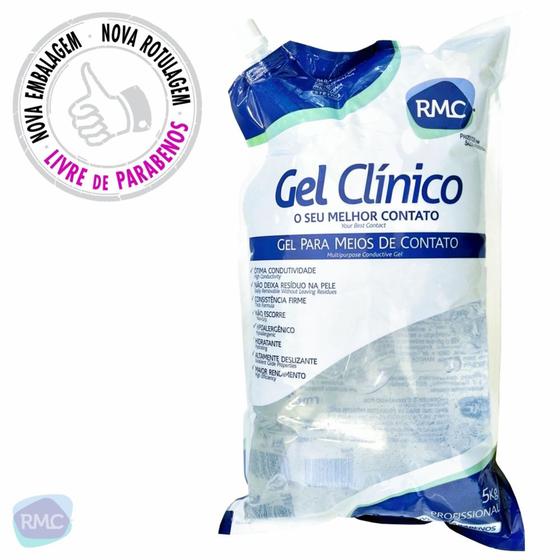 Gel Condutor Incolor 5 Kg Ultrassom Estética RMC Menor preço em Gel Condutor Incolor 5 Kg Ultrassom Estética RMC