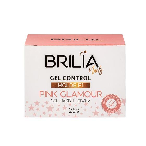 Imagem de Gel Control Unhas Molde F1 Pink Glamour 25g   - Brilia Nails