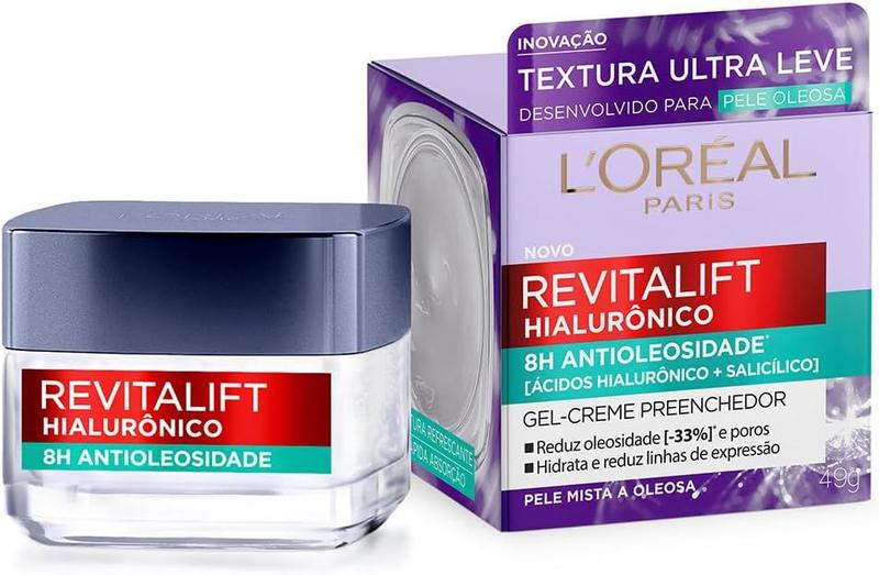 Imagem de Gel Creme Hidratante Antioleosidade L'Oréal Paris Revitalift Hialurônico 49g