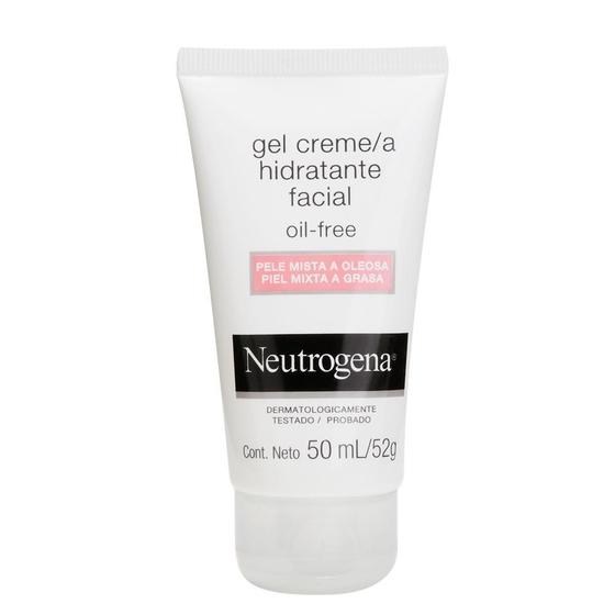 Imagem de Gel Creme Hidratante Facial Neutrogena Oil Free para Pele Mista a Oleosa 50mL