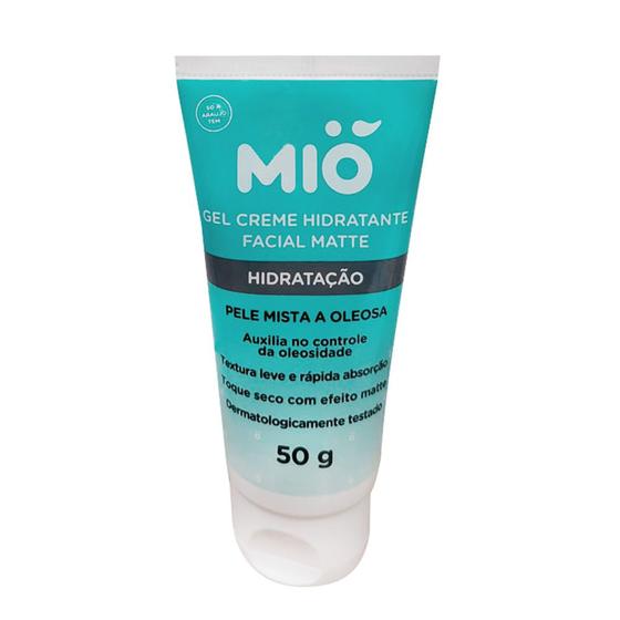 Imagem de Gel Creme Mió Hidratante Facial Matte Hidratação Pele Mista a Oleosa 50g