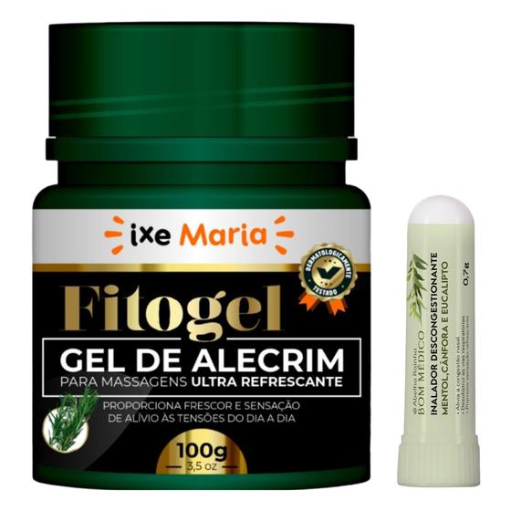 Imagem de Gel de Alecrim Fitogel + Inalador Descongestionante Bom Médico  Abelha Rainha 0,7g