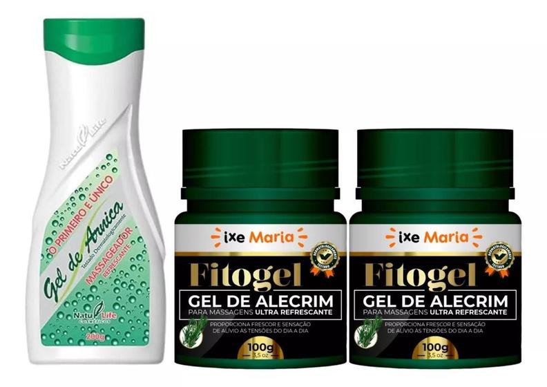 Imagem de Gel de Arnica Natu Life + 2 Gel Massageador de Alecrim Ultra refrescante  Fitogel