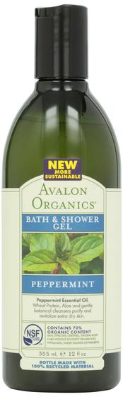 Imagem de Gel de banho e duche Avalon Organics Botanicals Mint 355ml