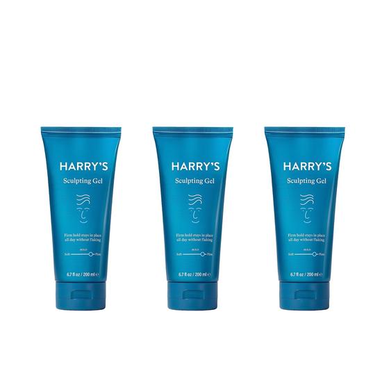 Imagem de Gel de Cabelo Harry's Sculpting - Fixação Firme e Acabamento Polido (200ml - Pacote com 3)