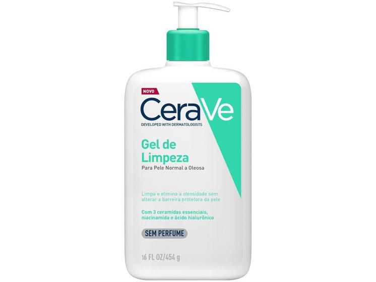 Imagem de Gel de Limpeza Facial Cerave Hidratação CRV - Dermocosméticos 454g