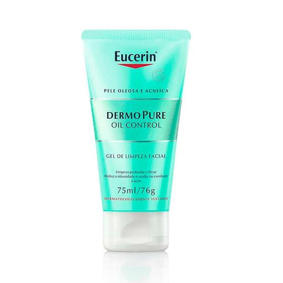 Gel de Limpeza Facial Eucerin DermoPure Oil Control 75ml Limpeza