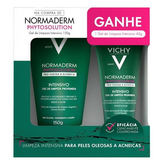 Imagem de Gel de Limpeza Facial Vichy Normaderm Phytosolution Kit Promocional - 150g + 40g