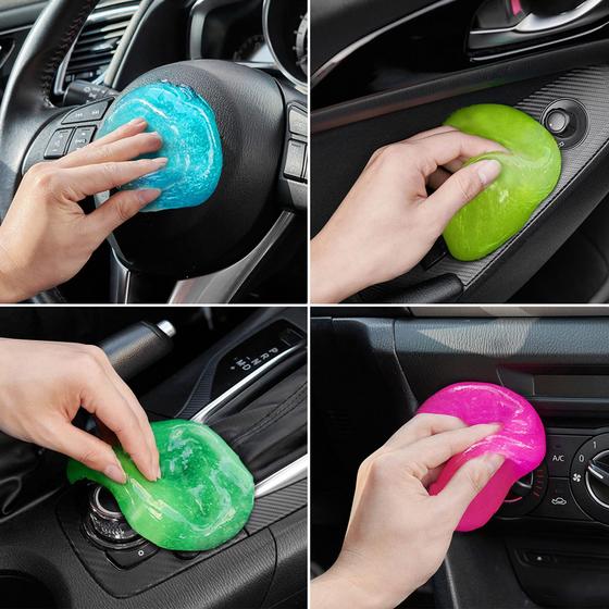 Imagem de Gel de Limpeza FiveJoy para Carro - Pacote com 4 Unidades de 320g