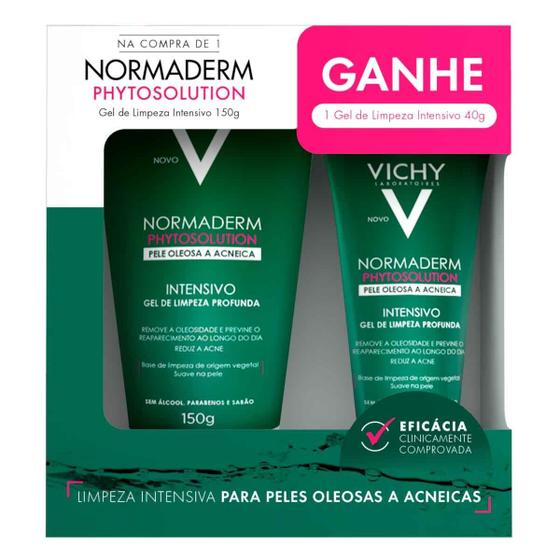Imagem de Gel de Limpeza Profunda Normaderm Phytosolution Vichy 150g + Normaderm Phytosolution Vichy 40g