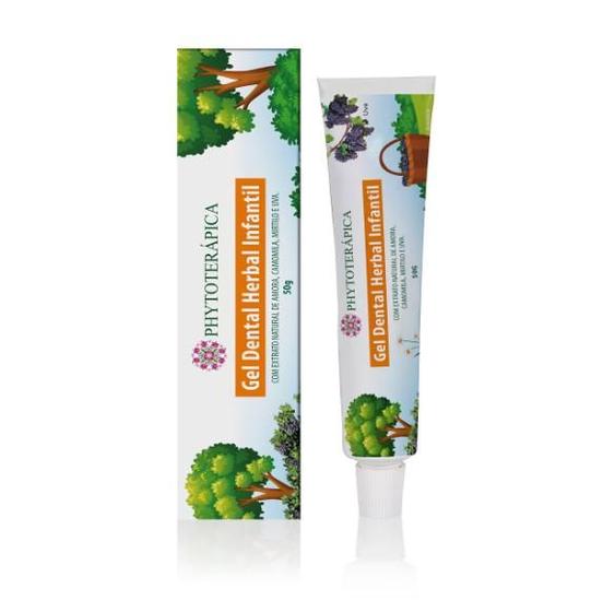 Imagem de Gel Dental Herbal Infantil Phytoterápica 50g