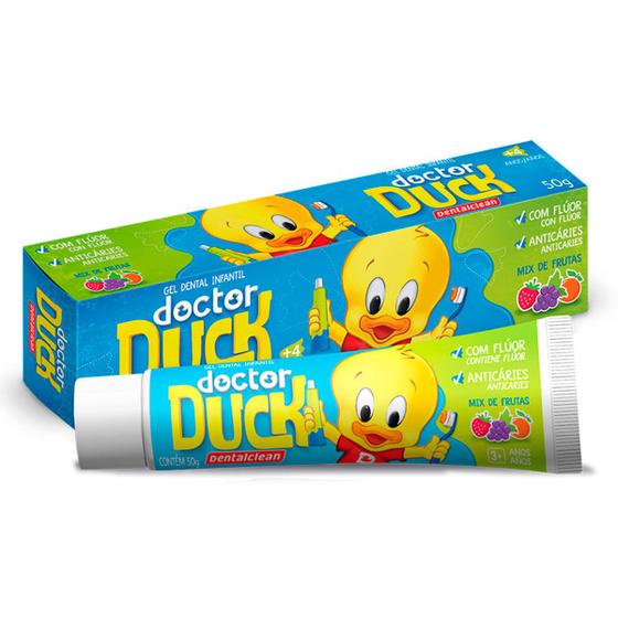 Imagem de Gel Dental Infantil Dr Duck Com Flúor 50G DentalClean