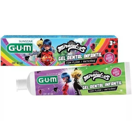 Imagem de Gel Dental Infantil Miraculous Lady Bug - C Fluor 50G - Gum