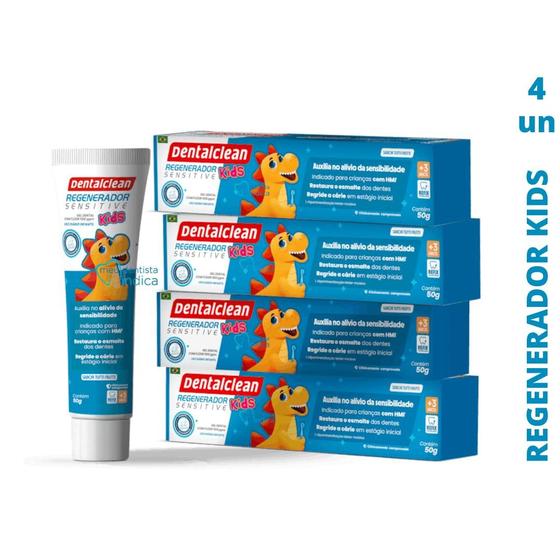 Imagem de Gel Dental Infantil Regenerador Sensitive Kids  50g  DentalClean  4 unidades