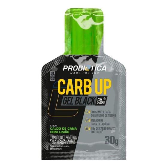 Imagem de Gel Energético Carb up Black Probiótica 30G Caldo De Cana