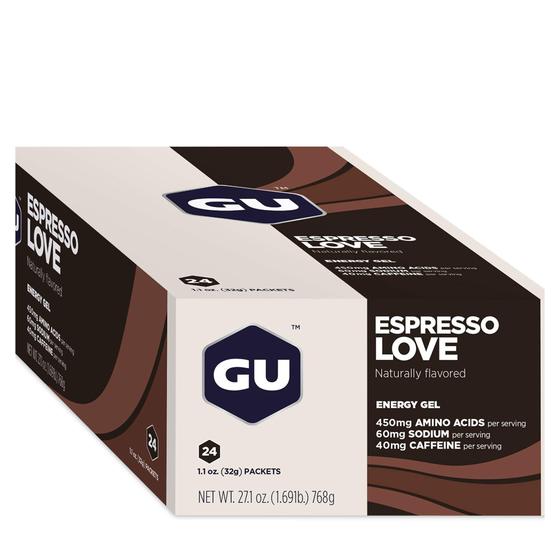 Imagem de Gel Energético GU Energy Original Espresso Love - 24 Sachês de 32g